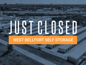 West Bellfort Self Storage - Just Sold by The LeClaire-Schlosser Group of Marcus & Millichap